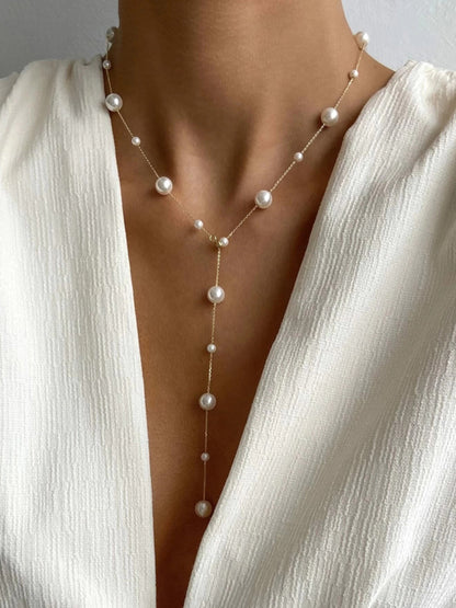 Ruœgy Pearl Drop Y-Necklace