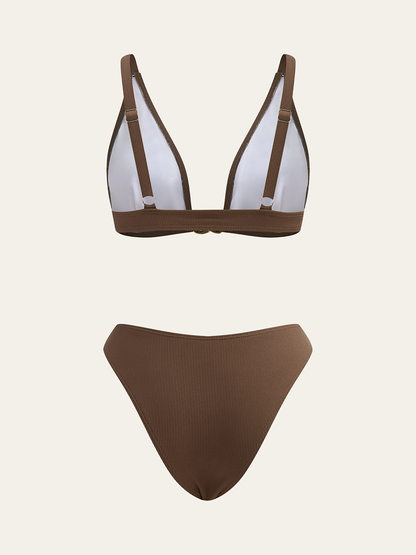 Ruœgy Bikini Marron Avec Anneau Femme