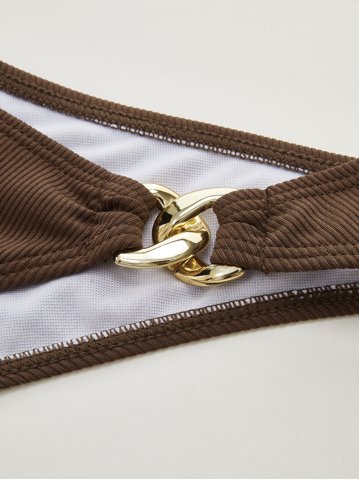 Ruœgy Bikini Marron Avec Anneau Femme