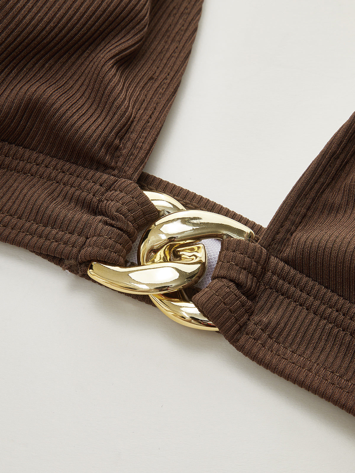 Ruœgy Bikini Marron Avec Anneau Femme