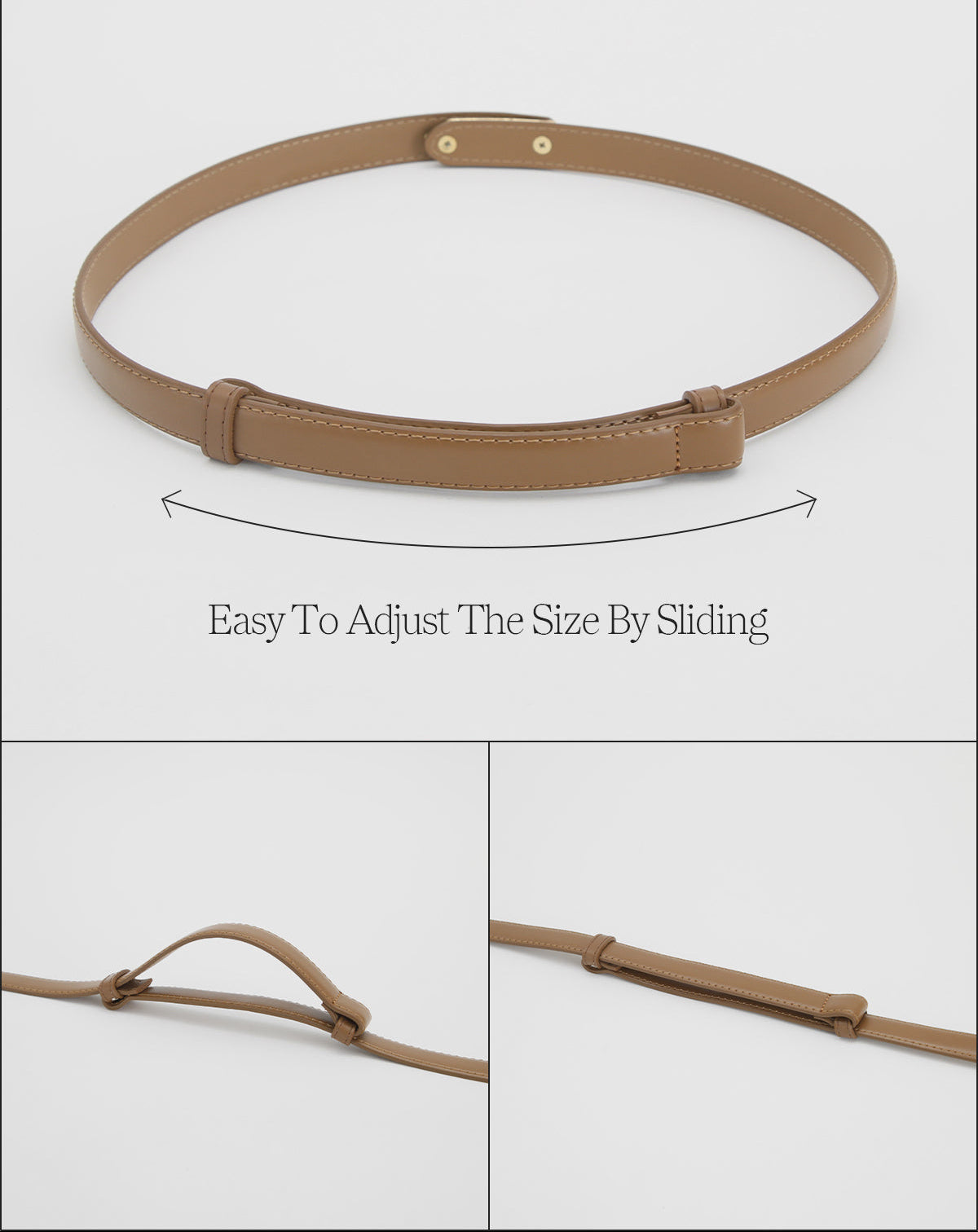 Ruœgy Ceinture Fine Femme Ajustable Femme