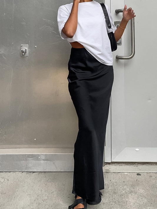 Ruœgy Jupe Satin Maxi