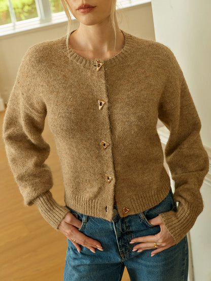 Ruœgy Gilet Laine Boutonné Femme