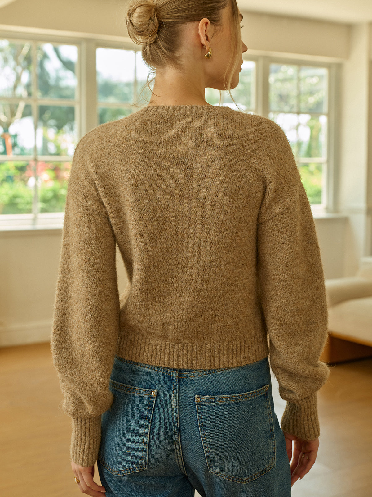 Ruœgy Gilet Laine Boutonné Femme