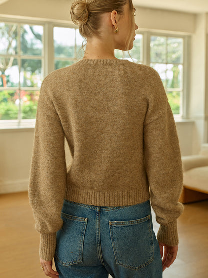 Ruœgy Gilet Laine Boutonné Femme