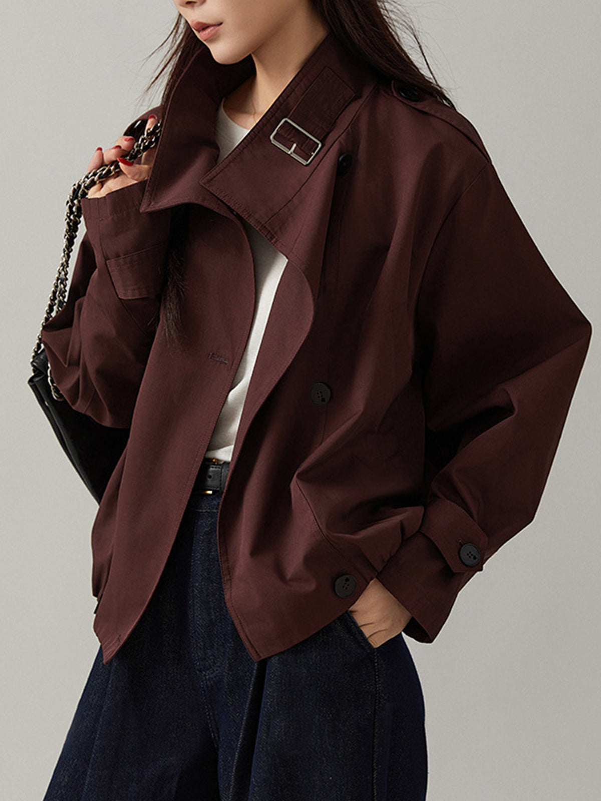 Ruœgy Vintage Oversized Trench Coat