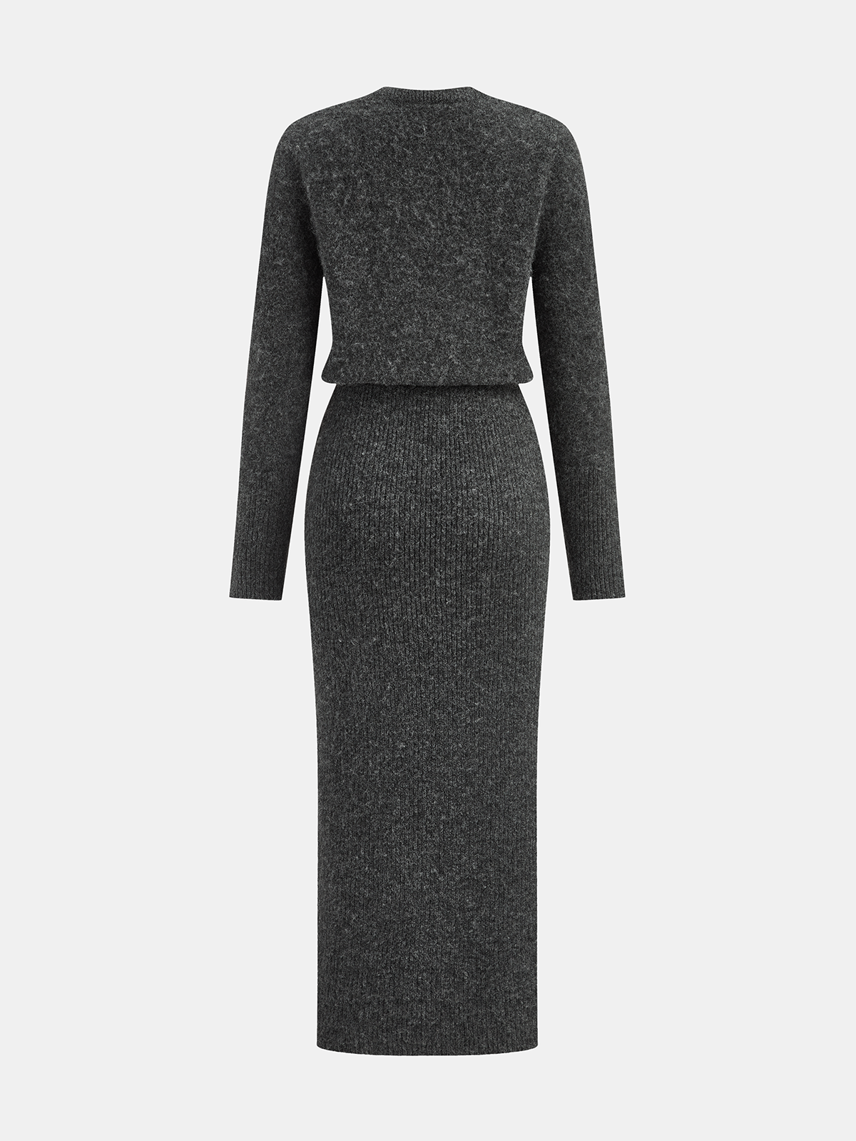 Ruœgy Robe Midi Maille Laine Mélangée Femme