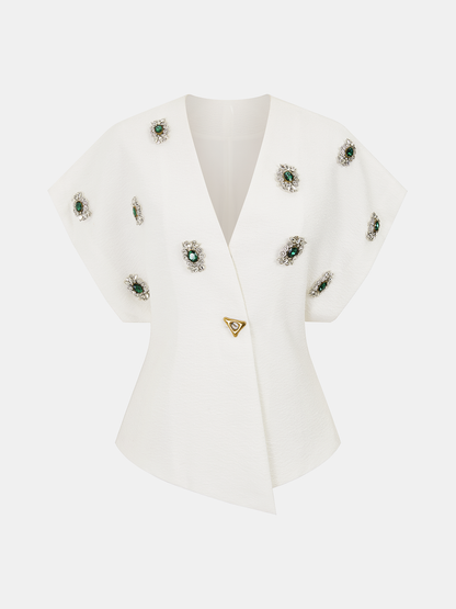 Ruœgy Top Bijou Sans Manches Femme