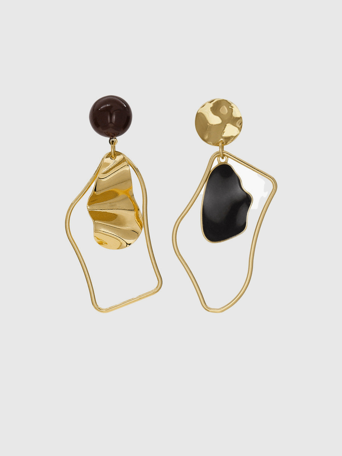 Ruœgy Boucles d’Oreilles Pendantes Dorées Femme