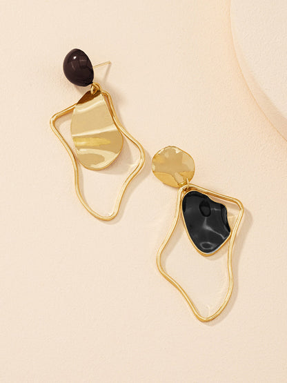 Ruœgy Boucles d’Oreilles Pendantes Dorées Femme