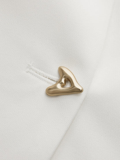 Ruœgy Button Down V Neck Blouse