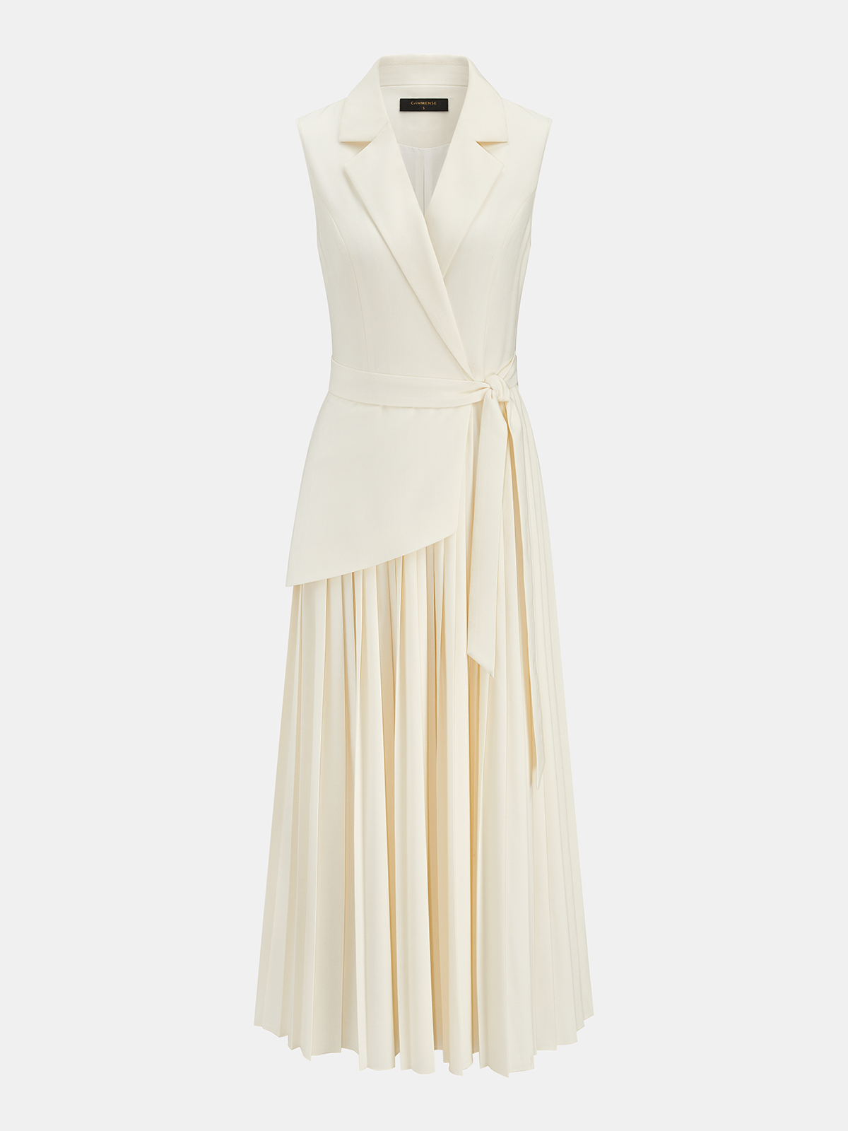 Ruœgy Robe Blazer Sans Manches Ceinturée Femme