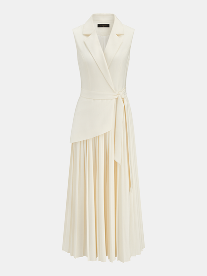 Ruœgy Robe Blazer Sans Manches Ceinturée Femme