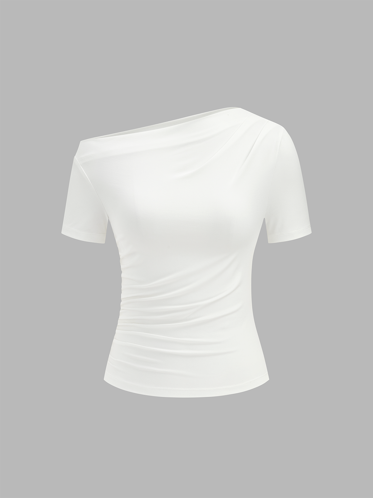 Ruœgy Top Épaules Dénudées Asymétrique Femme