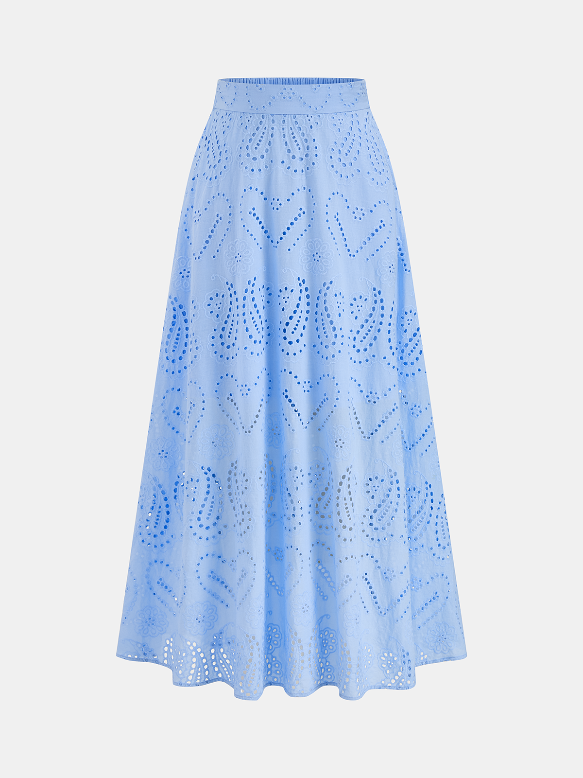 Ruœgy Ensemble Jupe Top Broderie Anglaise Femme
