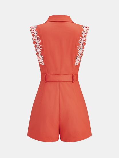 Ruœgy Combishort Ceinturée Sans Manches Femme