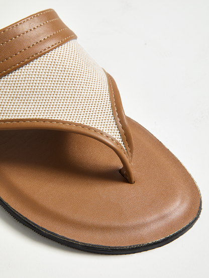 Ruœgy Sandales Plates Marron Femme