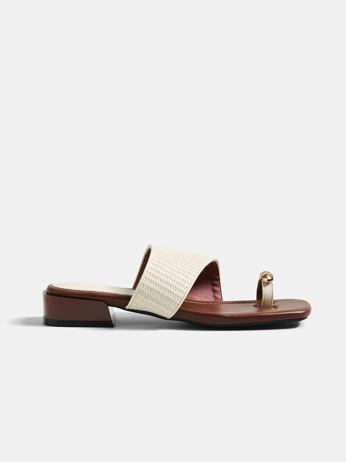 Ruœgy Sandales Plates Cuir Femme
