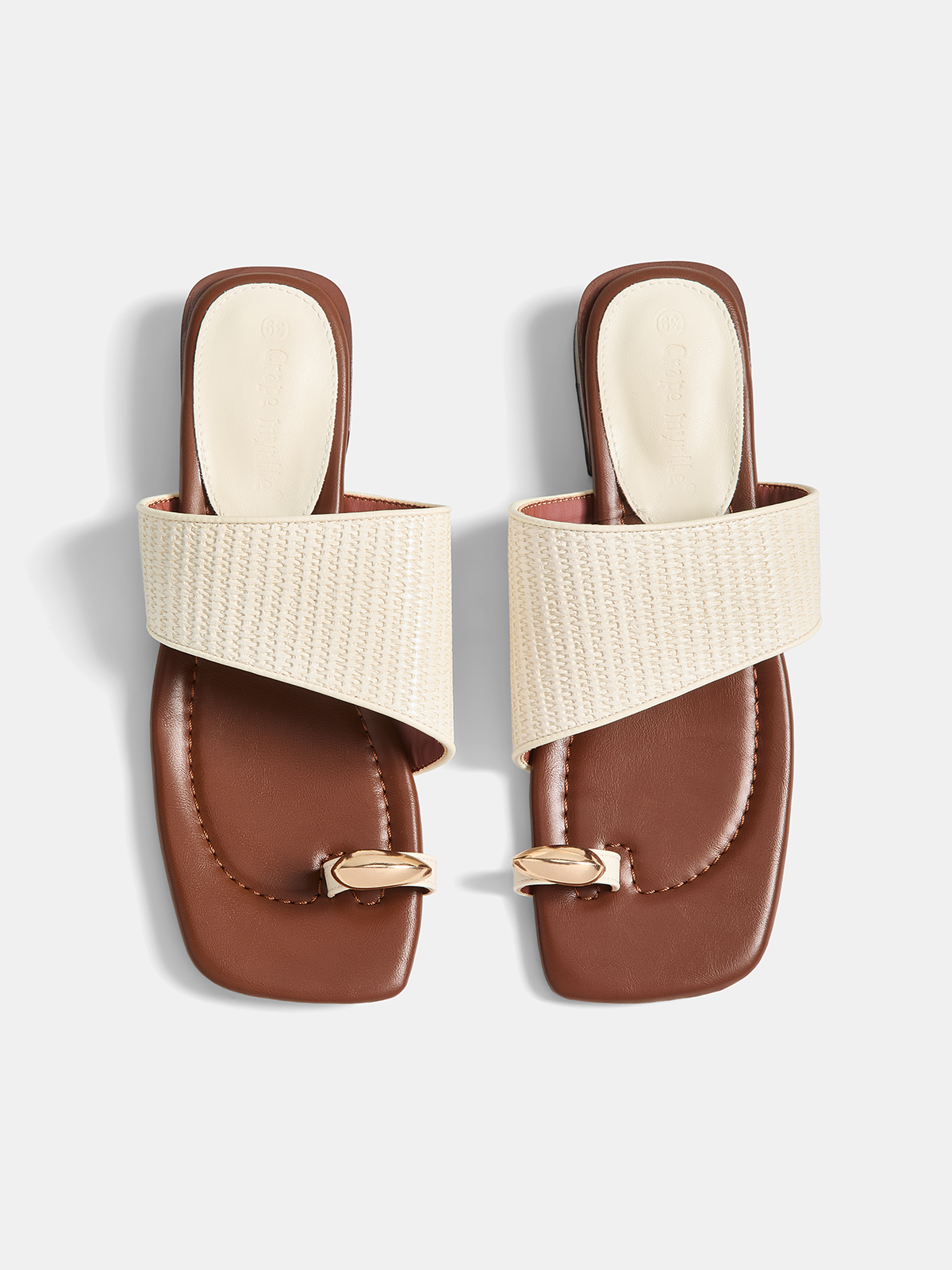 Ruœgy Sandales Plates Cuir Femme