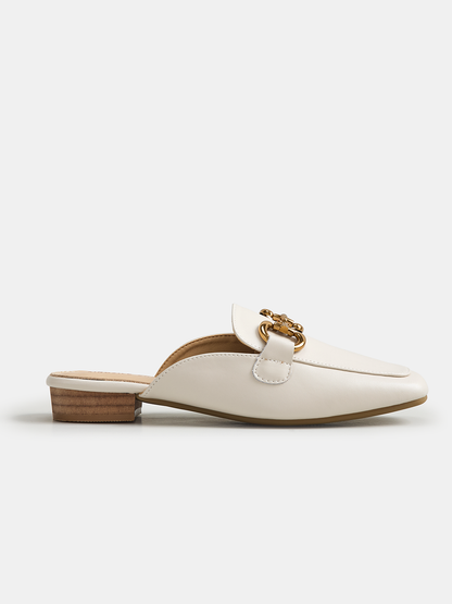 Ruœgy Mules Mocassins en Cuir Femme