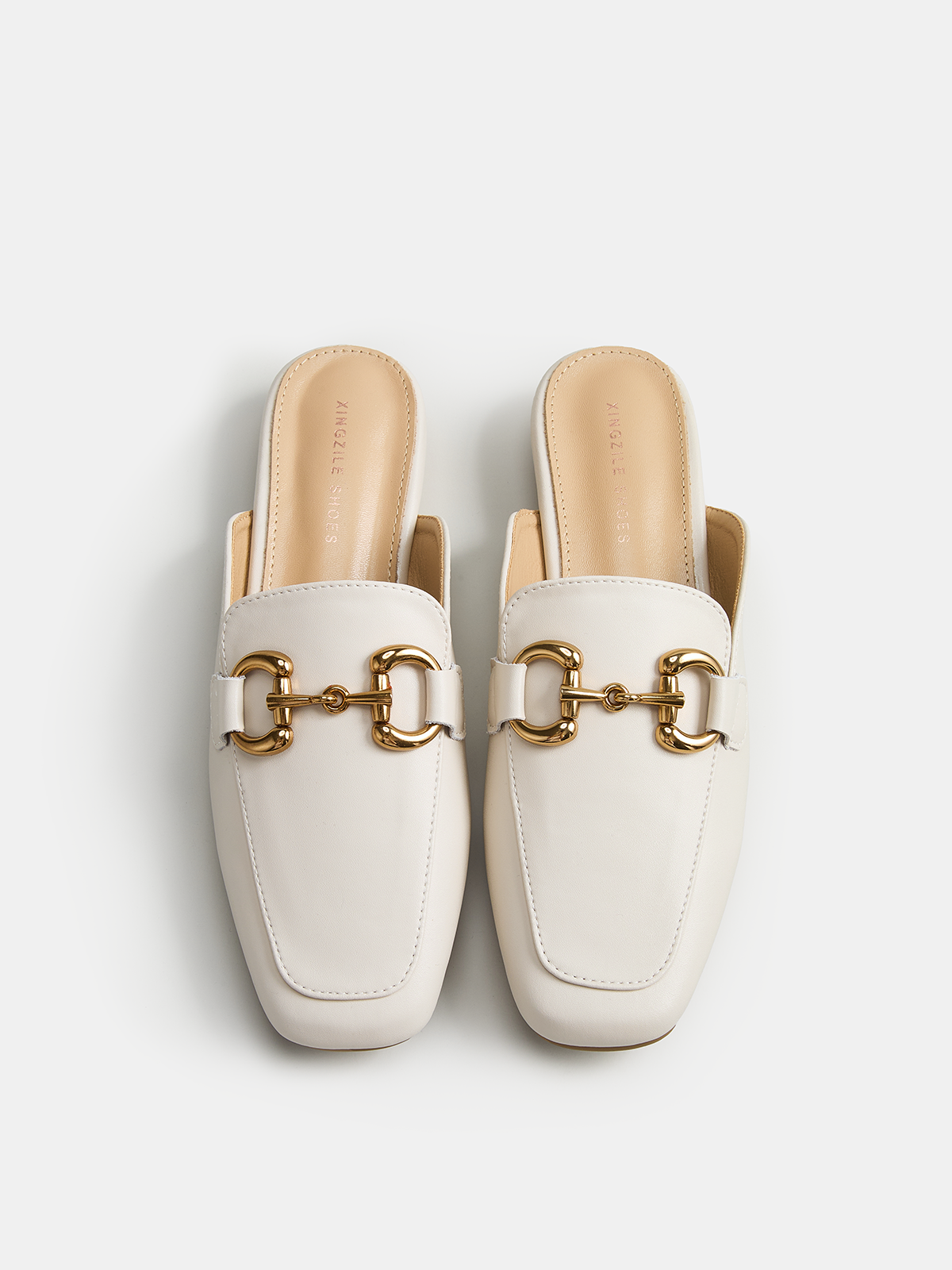Ruœgy Mules Mocassins en Cuir Femme