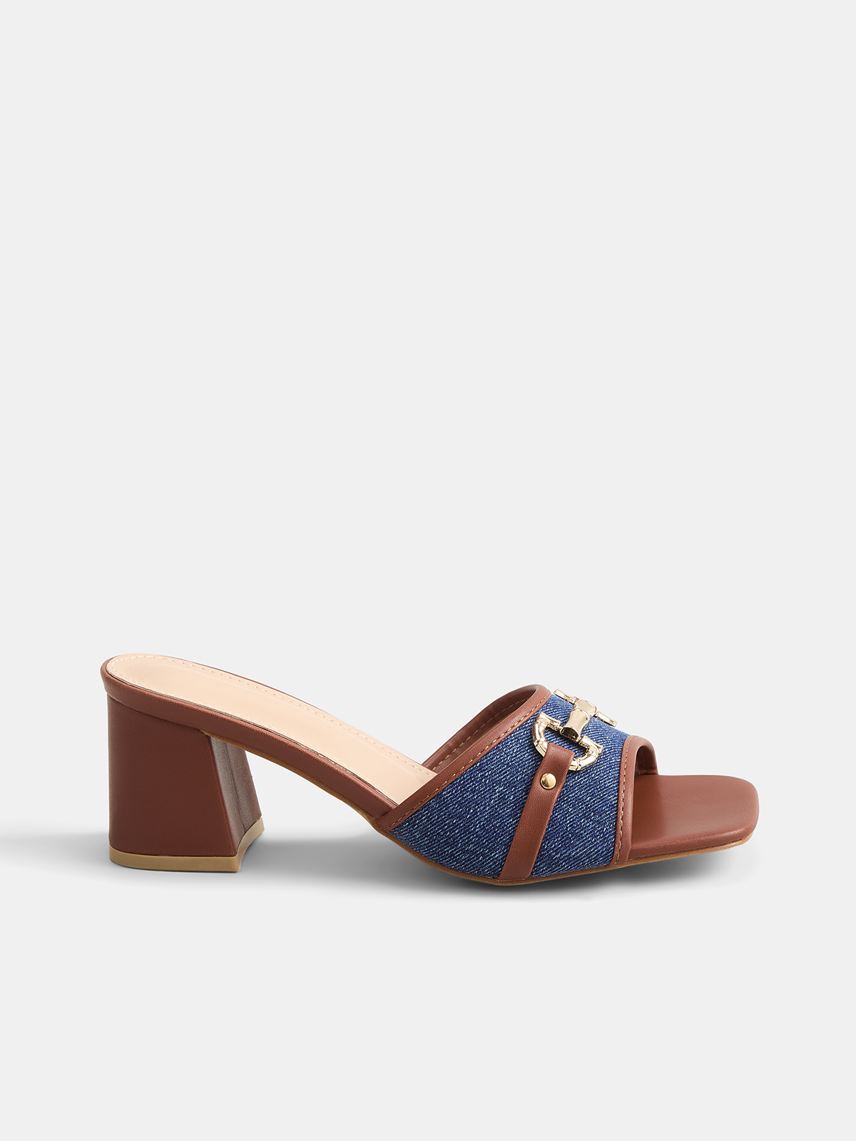 Ruœgy Sandales Talon Carré à Boucle Femme