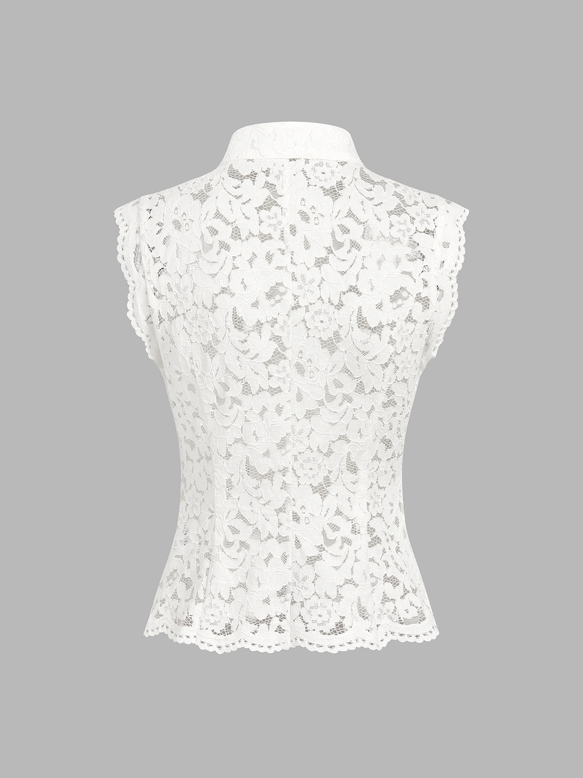 Ruœgy Ensemble Top Pantalon Dentelle Sans Manches Femme