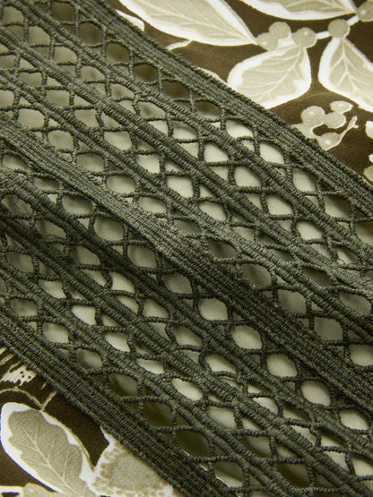 Ruœgy Robe Longue à Fines Bretelles Crochet Femme