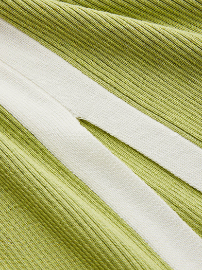 Ruœgy Robe Longue en Maille Côtelée Femme