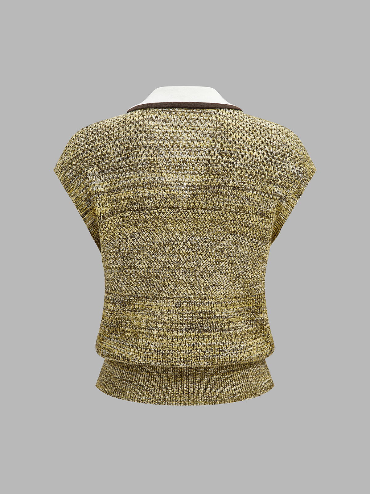 Ruœgy Gilet Sans Manches Maille Texturée Femme