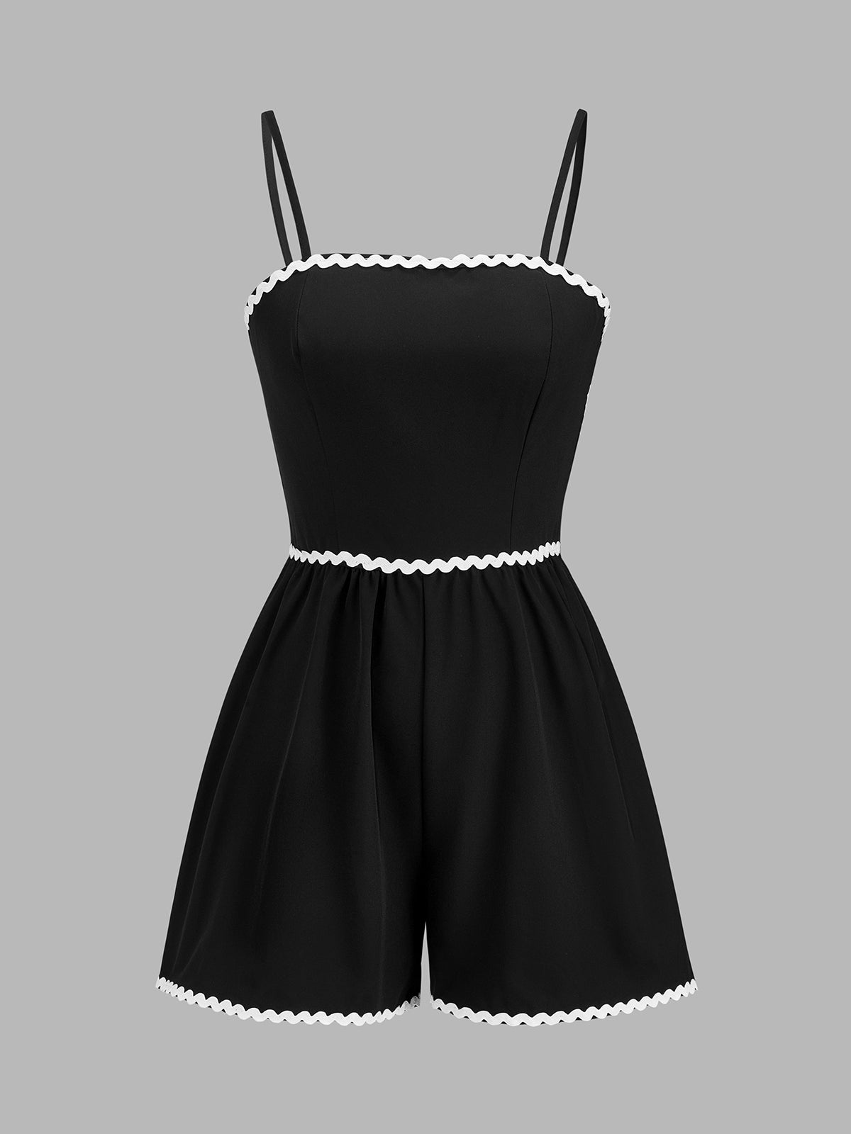 Ruœgy Combishort Noir Femme Liseré Blanc Femme