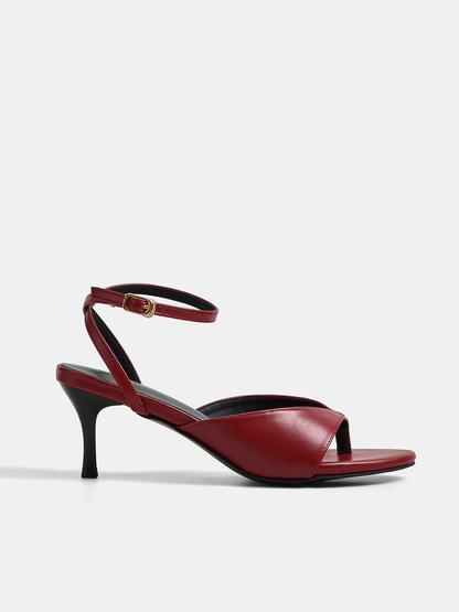 Ruœgy Sandales à Talons Bride Cheville Femme