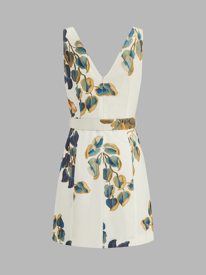 Ruœgy Robe Fleurie Ceinturée Courte été Femme