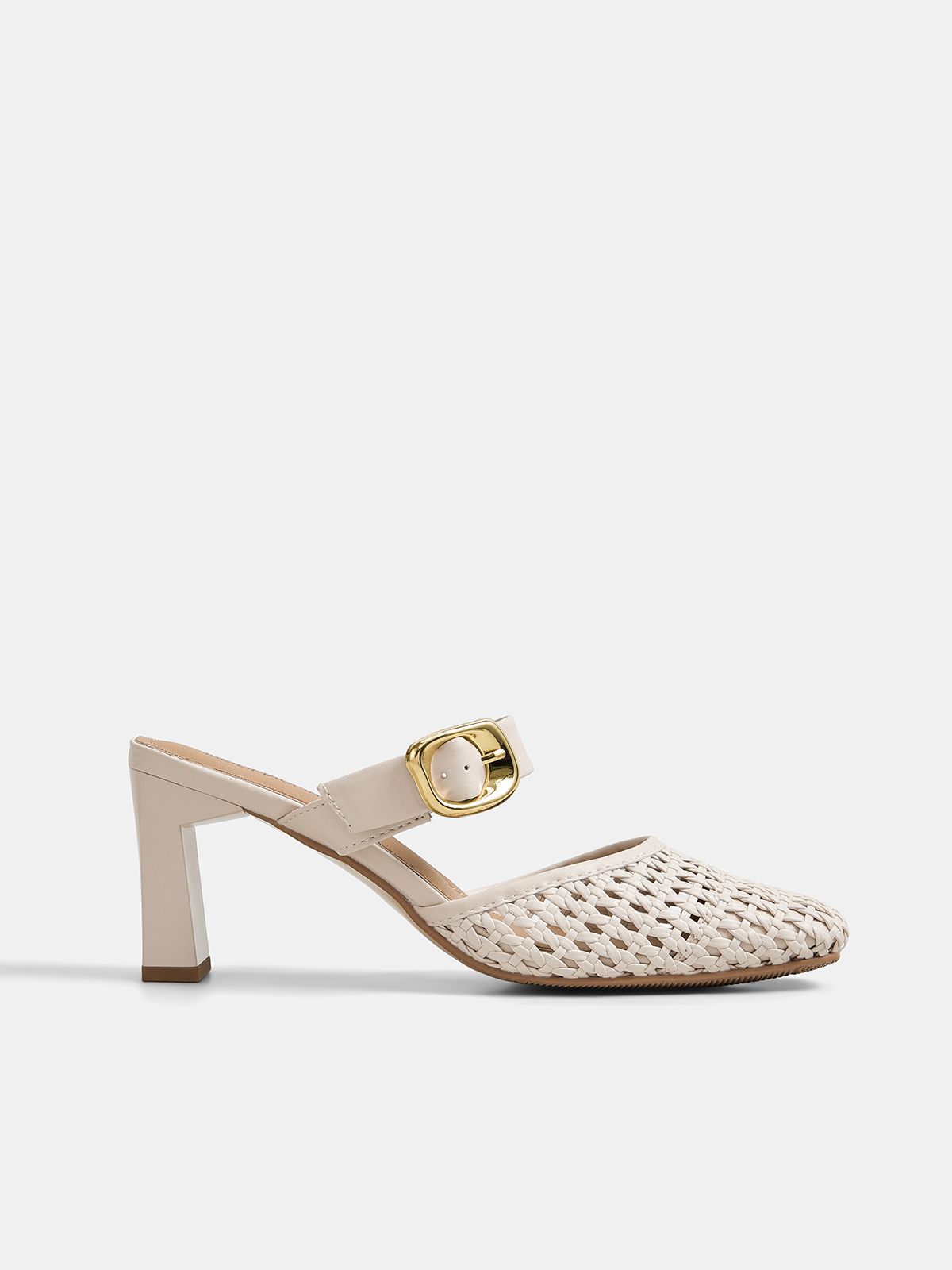 Ruœgy Mules à Talon Femme Tressées