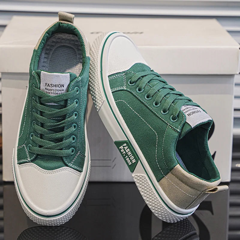 Baskets Basses en Toile Homme