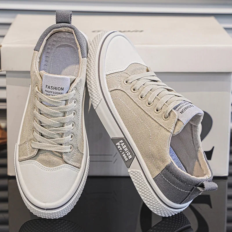 Baskets Basses en Toile Homme