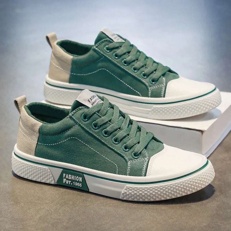 Baskets Basses en Toile Homme