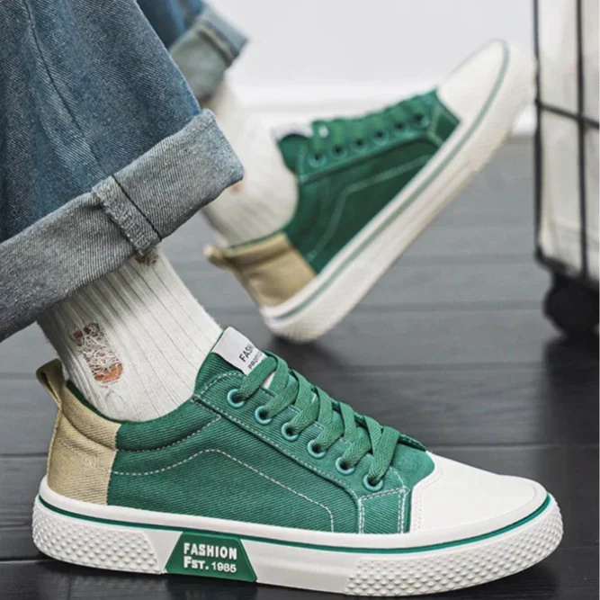 Baskets Basses en Toile Homme