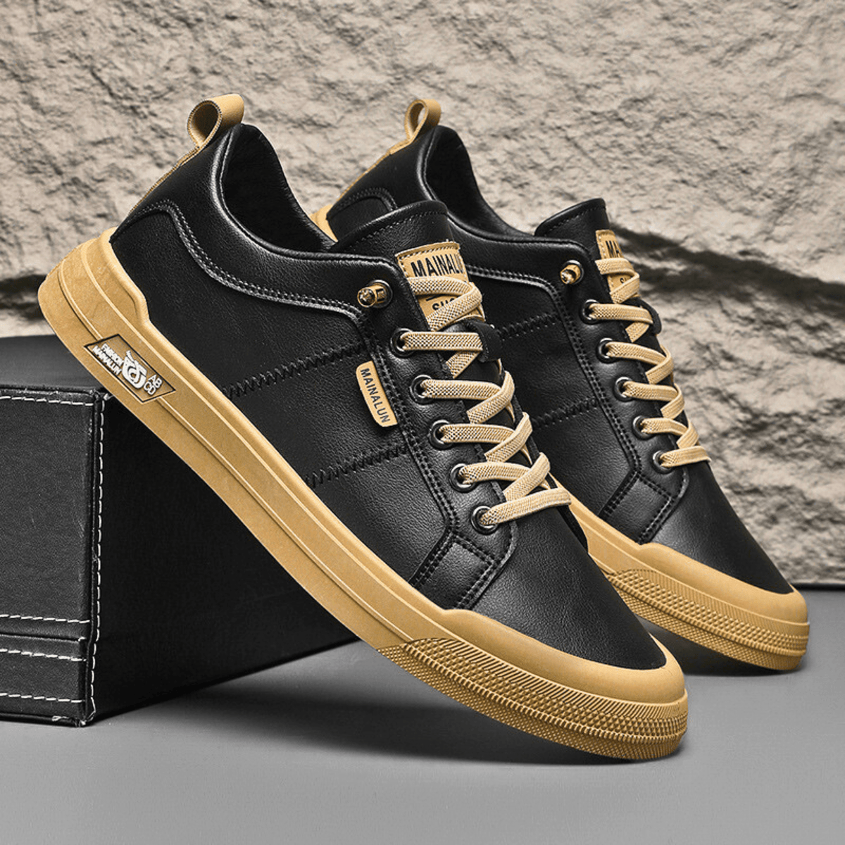 Baskets Minimalistes à Lacets Homme