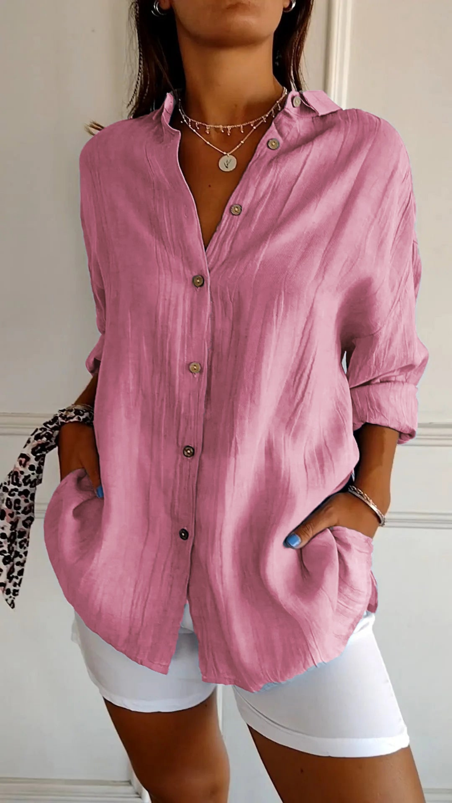 Ruœgy Chemise Oversize En Lin Femme