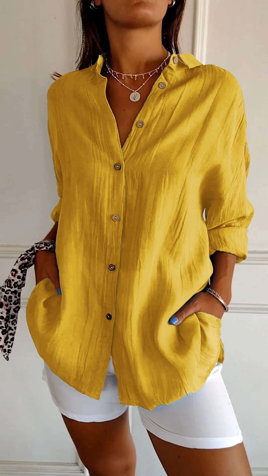 Ruœgy Chemise Oversize En Lin Femme