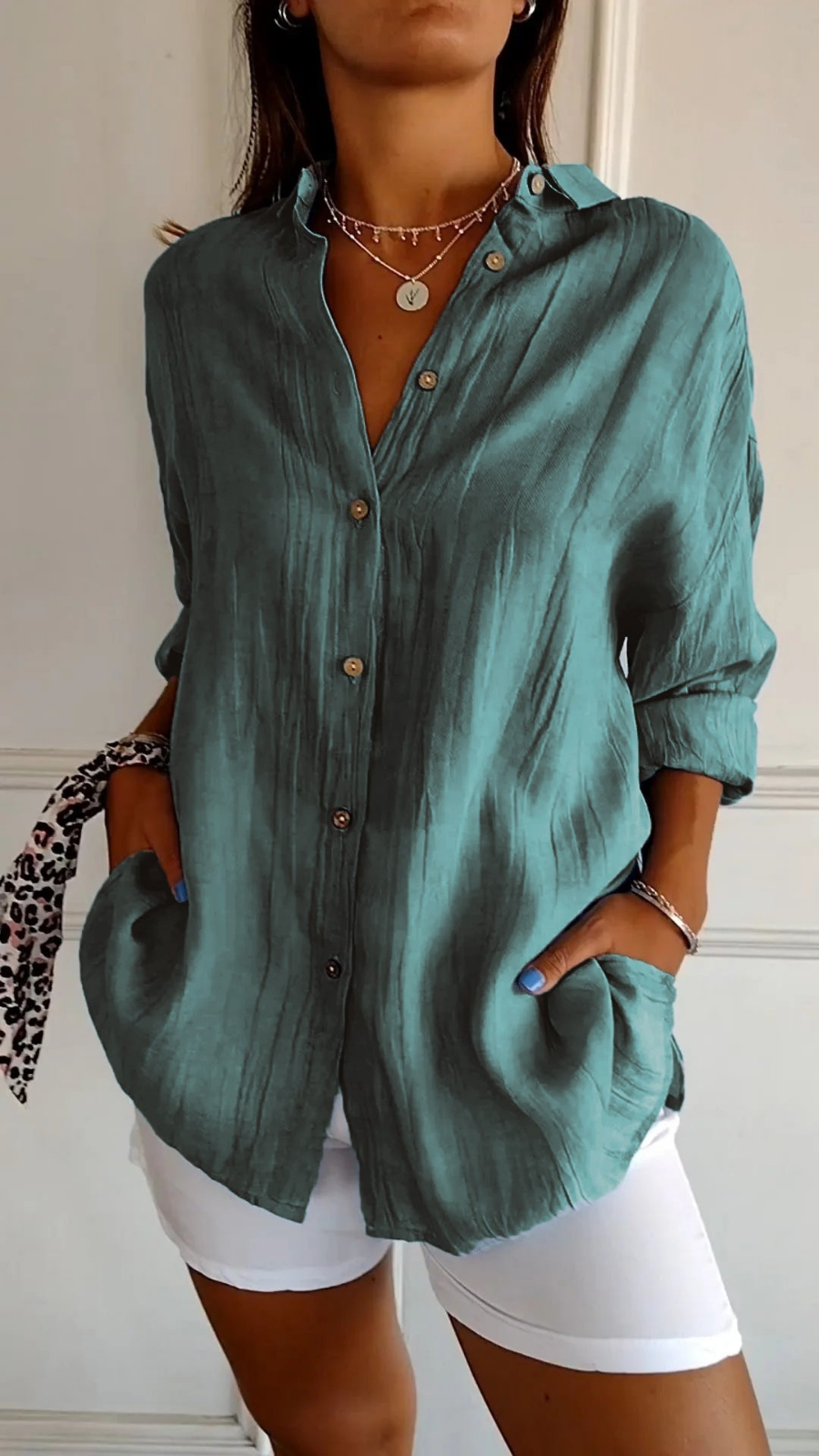 Ruœgy Chemise Oversize En Lin Femme