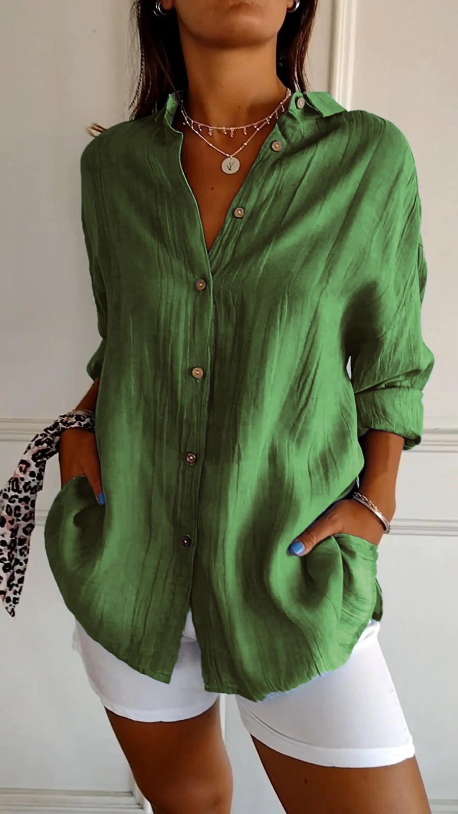 Ruœgy Chemise Oversize En Lin Femme