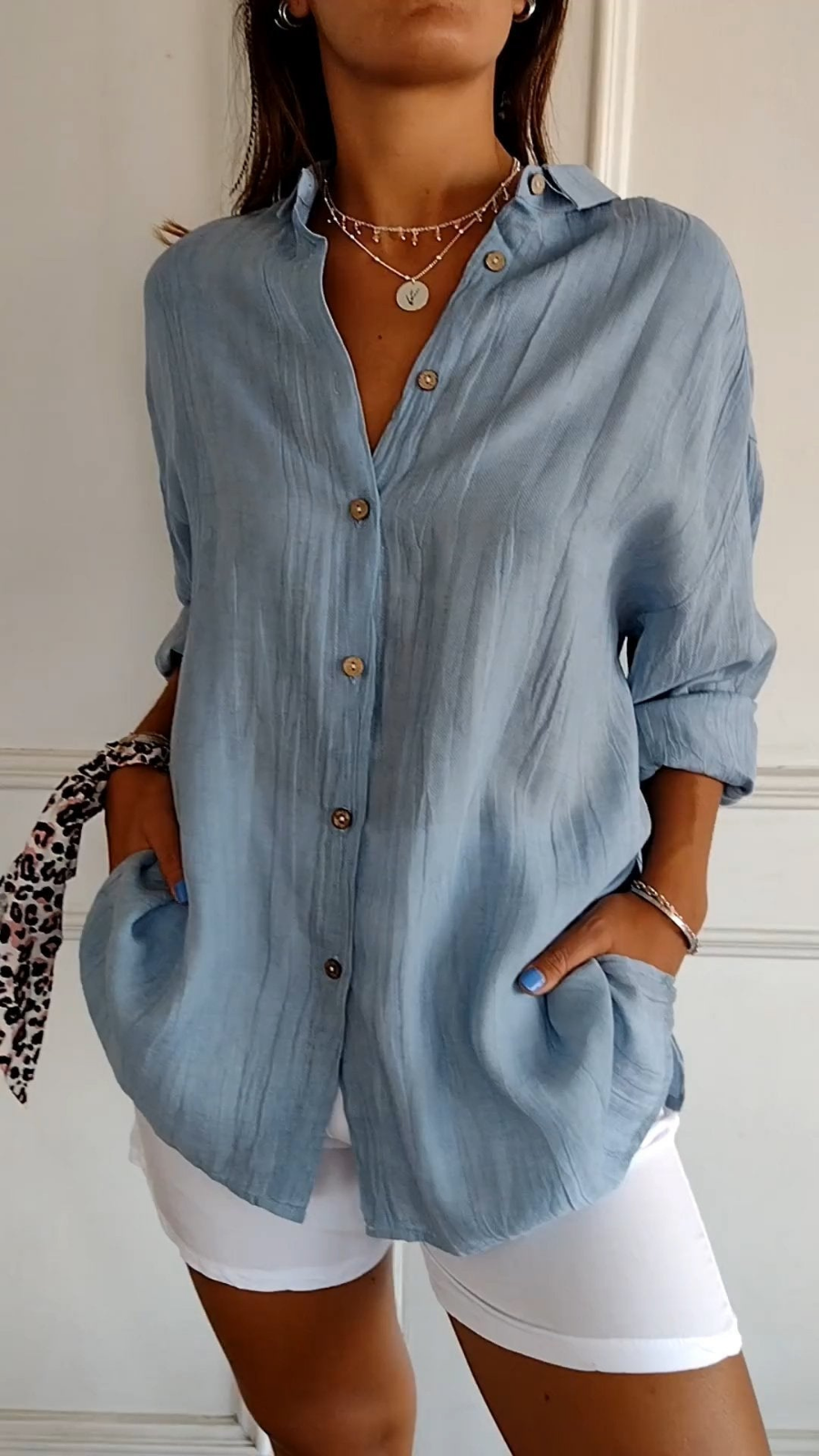 Ruœgy Chemise Oversize En Lin Femme