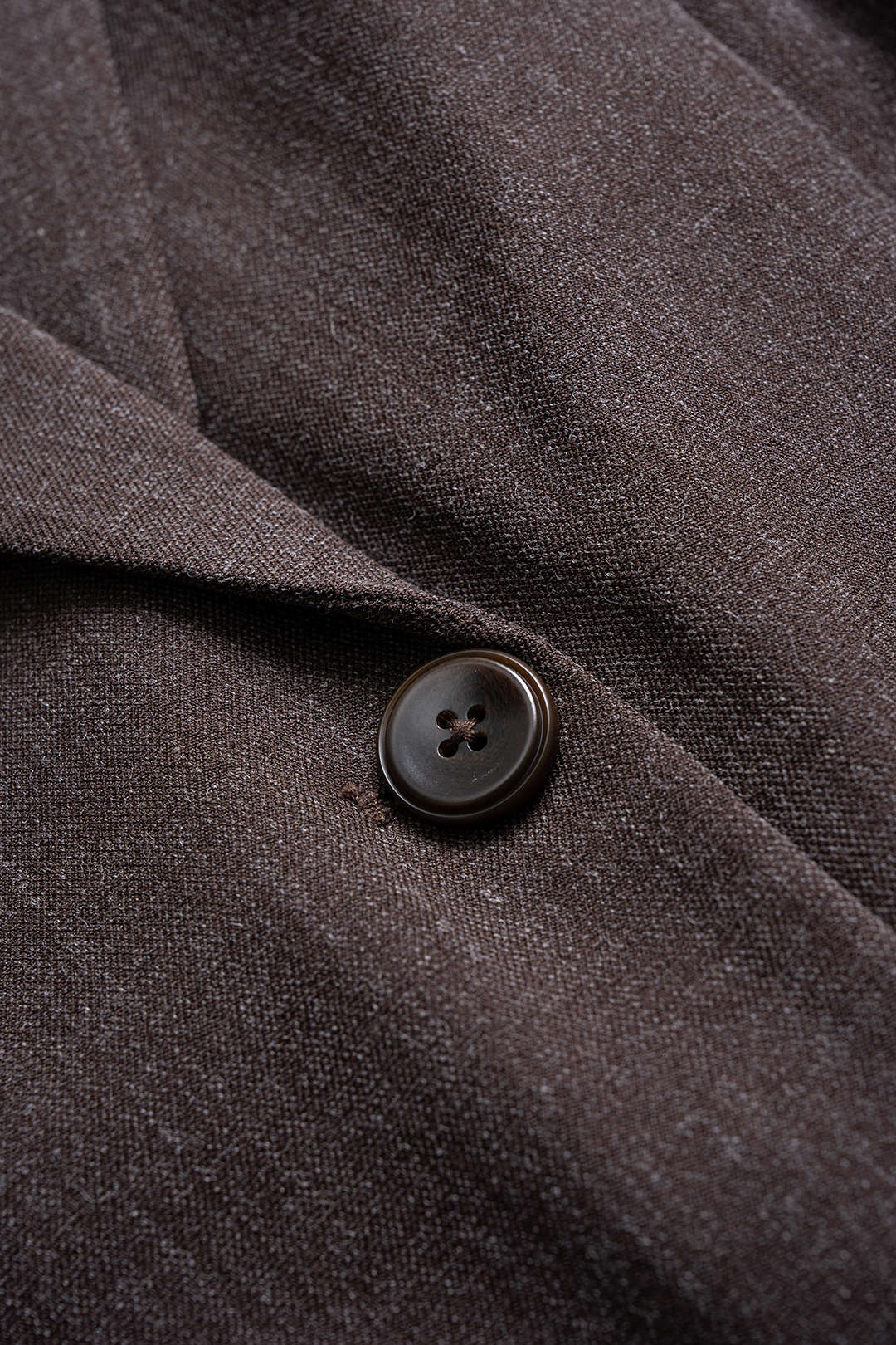 Blazer Femme Oversize en Sergé à Revers Crantés et Fermeture Boutonnée