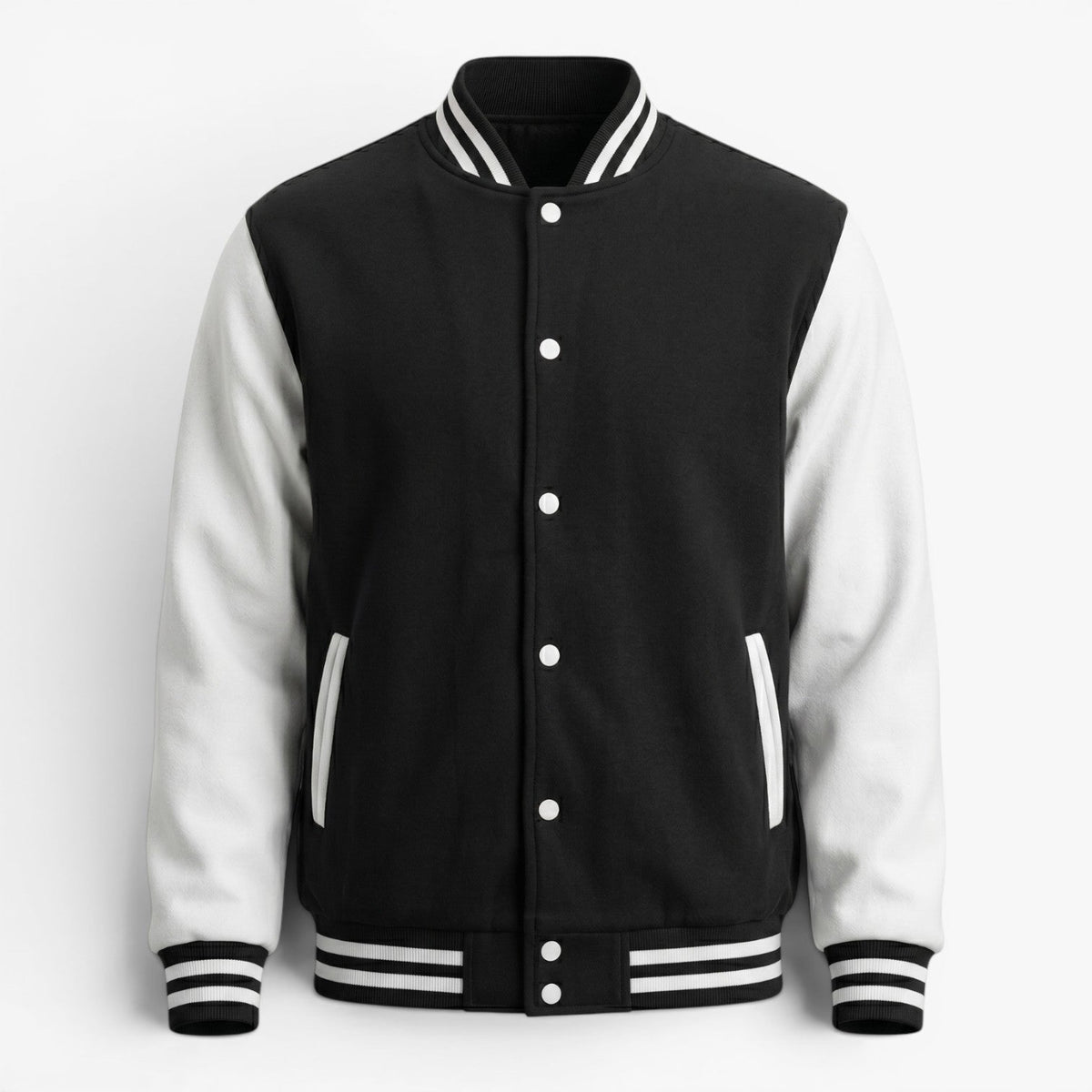 Blouson Universitaire à Manches Contrastées Homme