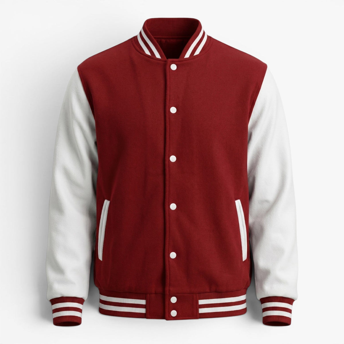 Blouson Universitaire à Manches Contrastées Homme