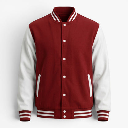 Blouson Universitaire à Manches Contrastées Homme