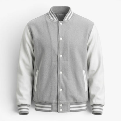 Blouson Universitaire à Manches Contrastées Homme