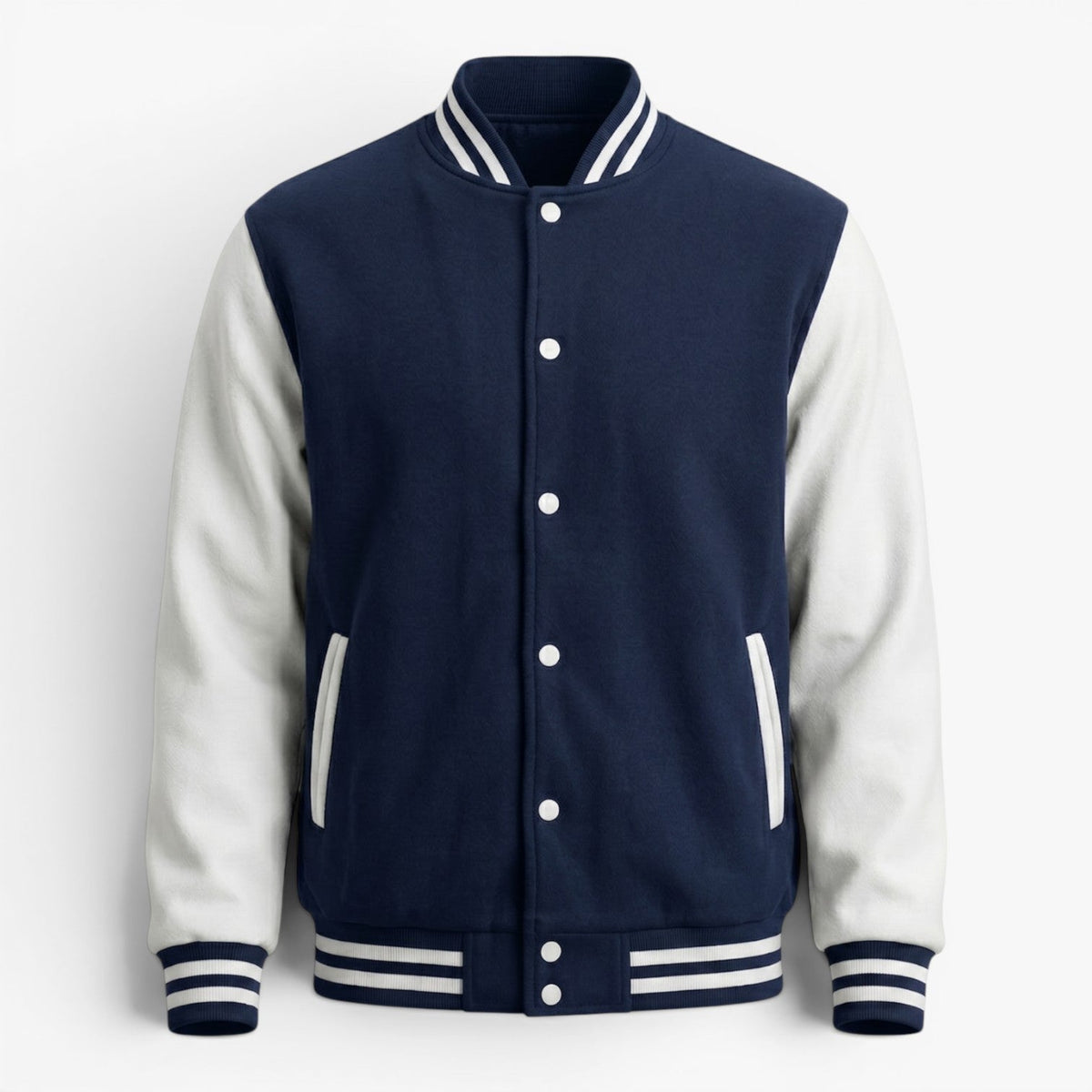 Blouson Universitaire à Manches Contrastées Homme